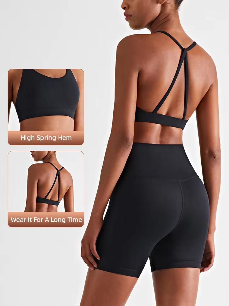 Crop Top & High-Waist Shorts Yoga Set for Studio Training and Confident Movement