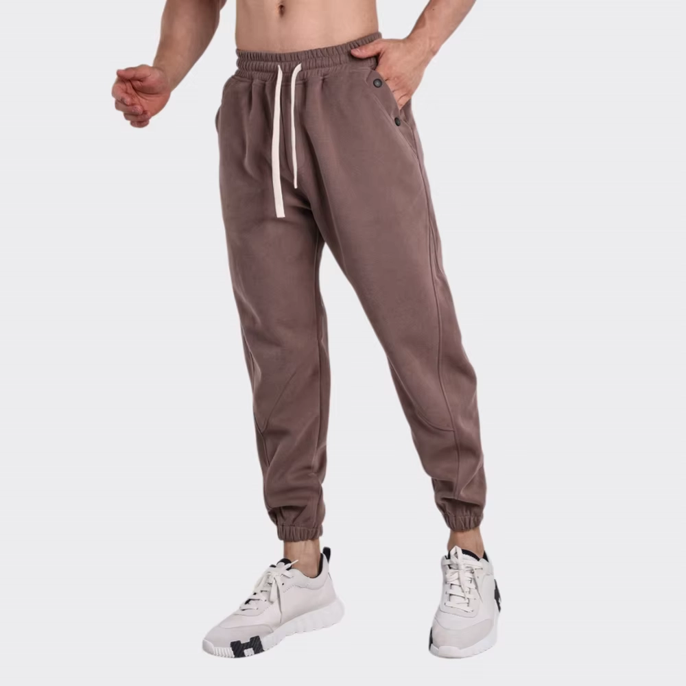 Pocket Quick-Dry Joggers with Cotton-Blend Comfort for Gym and Outdoor Training