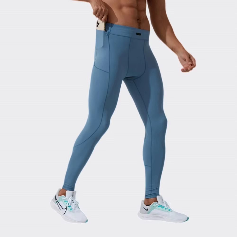 Quick-Dry Running Compression Leggings for Outdoor Fitness and Training