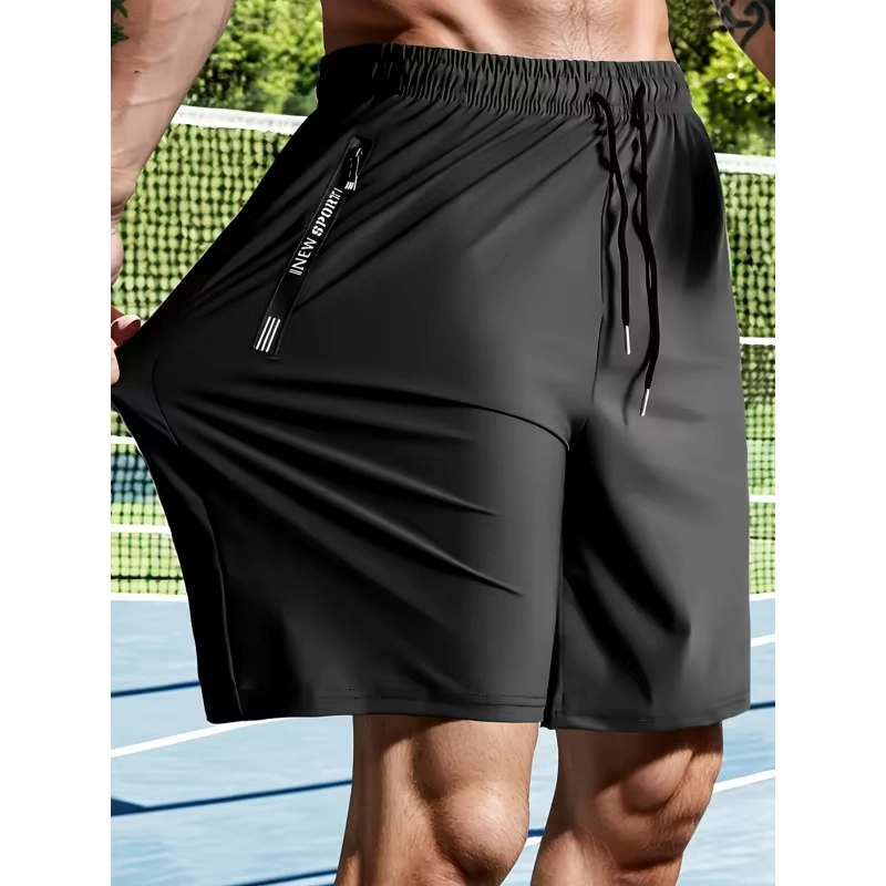 Men’s Breathable Nylon Training Shorts for Running and Gym Workouts