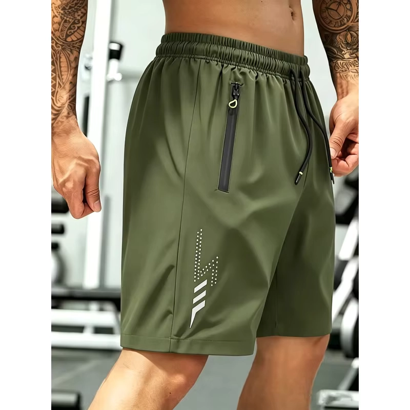 Men’s Oversized Quick-Dry Printed Basketball Shorts for Training