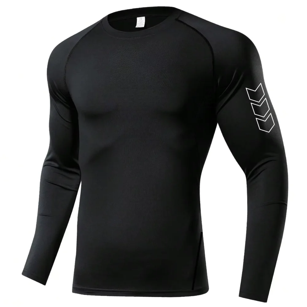 Men’s Compression Training Shirt with Quick-Dry Stretch Fabric